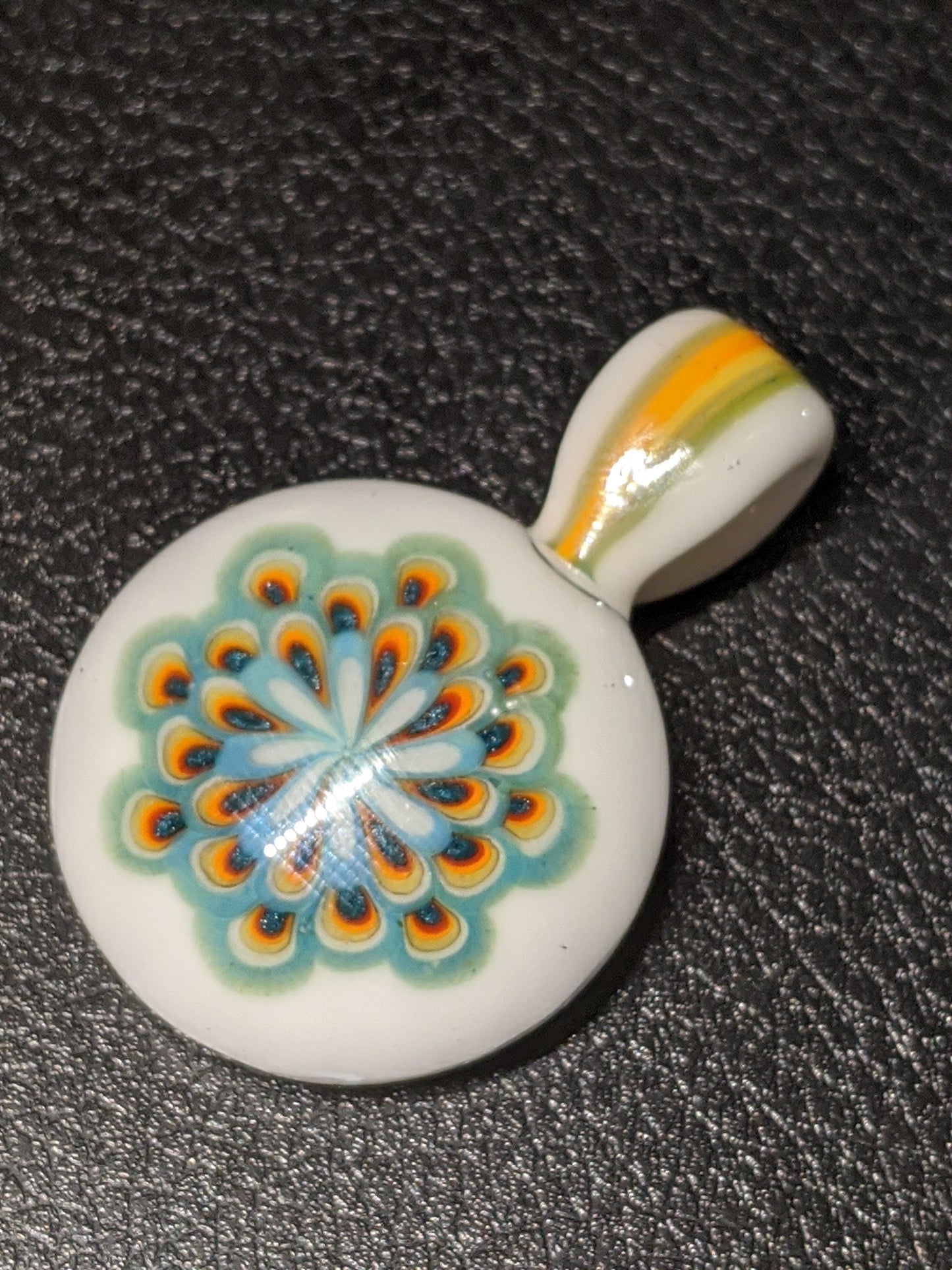 Seigaiha Peacock Dotstack Pendant