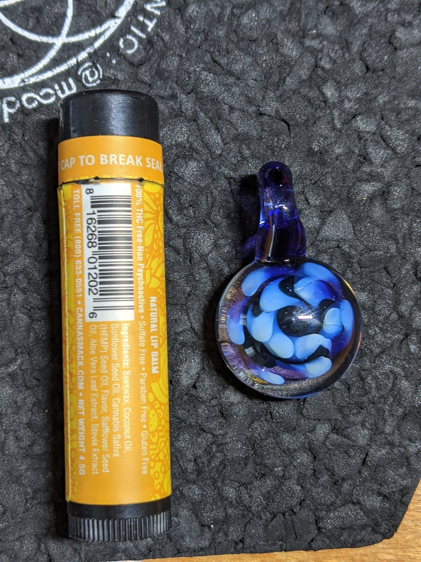Eric G Glass UV Twisted Implosion Pendant