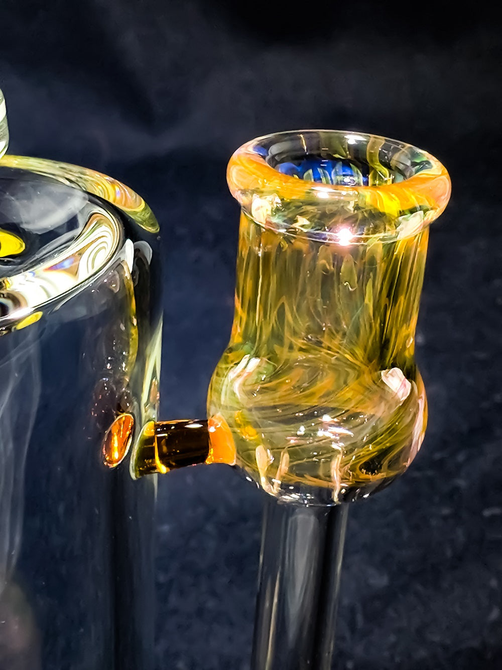Steven Ibbotson Spiral linework Fumed Rig | Heady Glass | Instagram