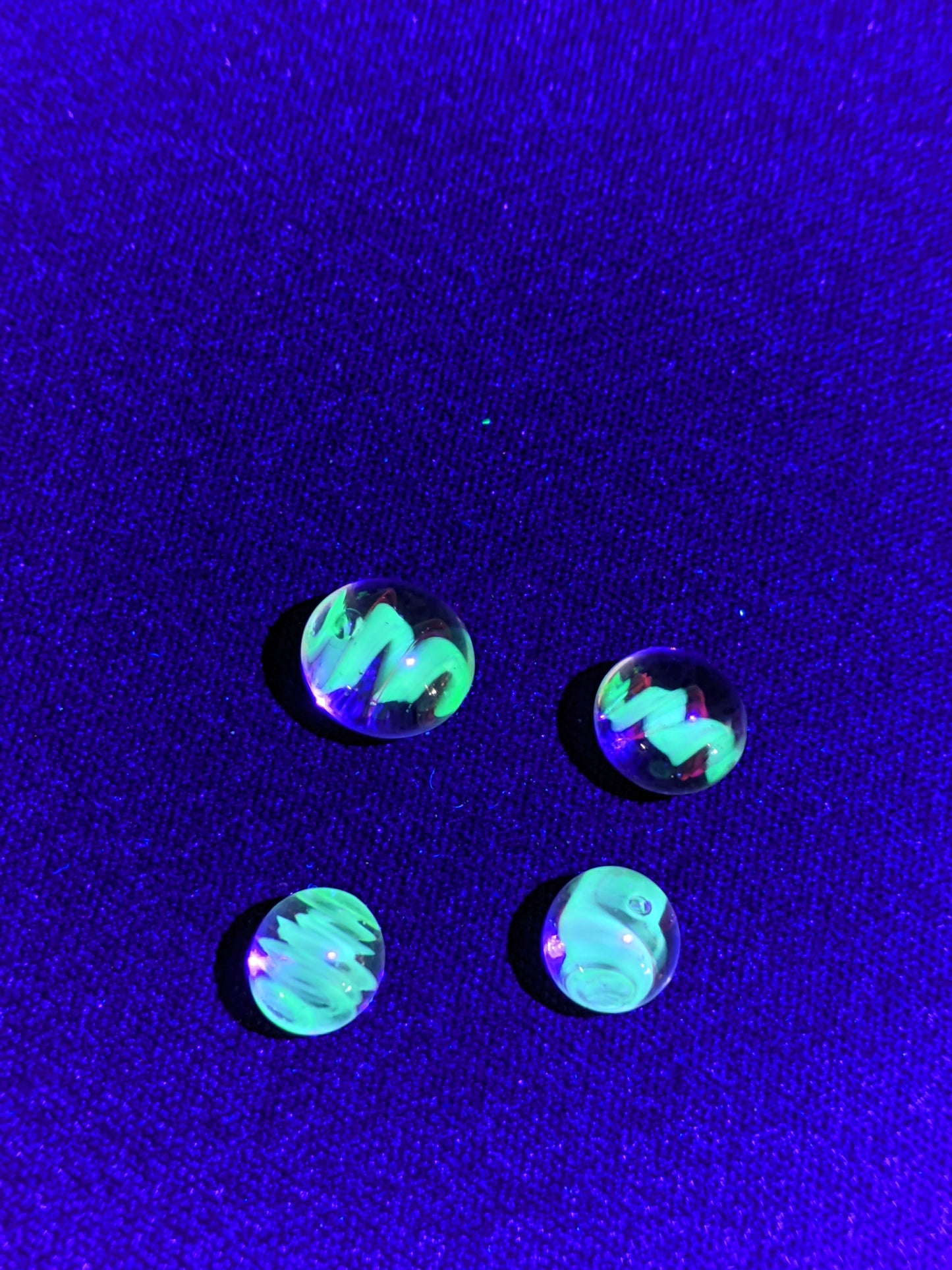 Eric G Glass Uv Cane Terp Pearls set of 2