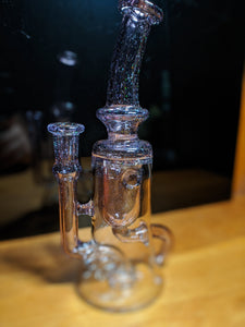 Dirge Glass Crushed Opal over Nightshade Internal Klein Recycler