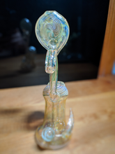 Dirge Glass Gold and Silver Fumed Bubbler