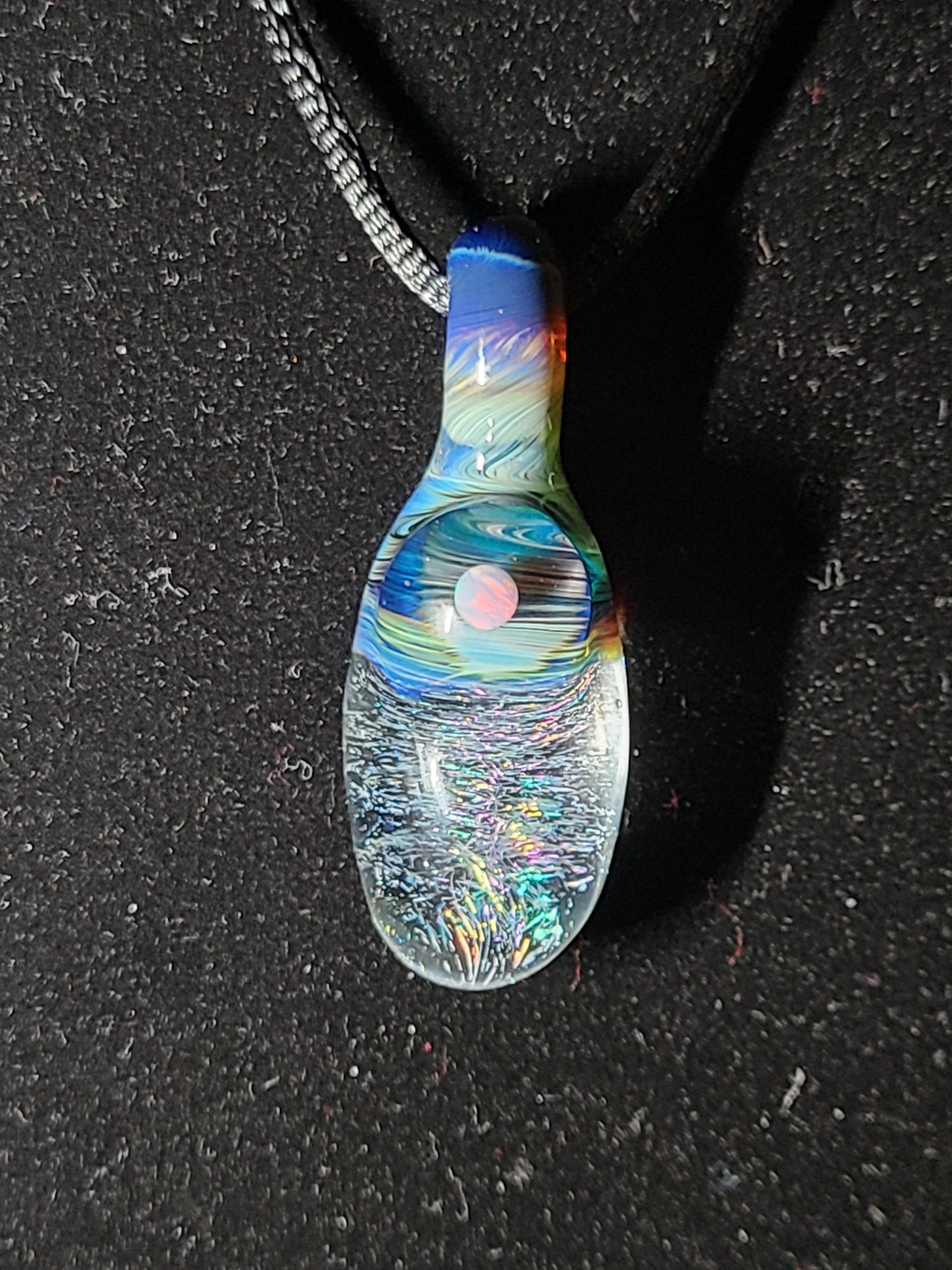 Eric G Glass Dripping Dichro Opal Pendant