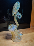 Dirge Glass Gold and Silver Fumed Bubbler