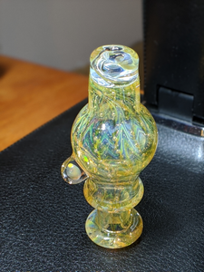 Kaliber Glass Fumed and UV Reactive Iso Set with Matching Bubble Cap