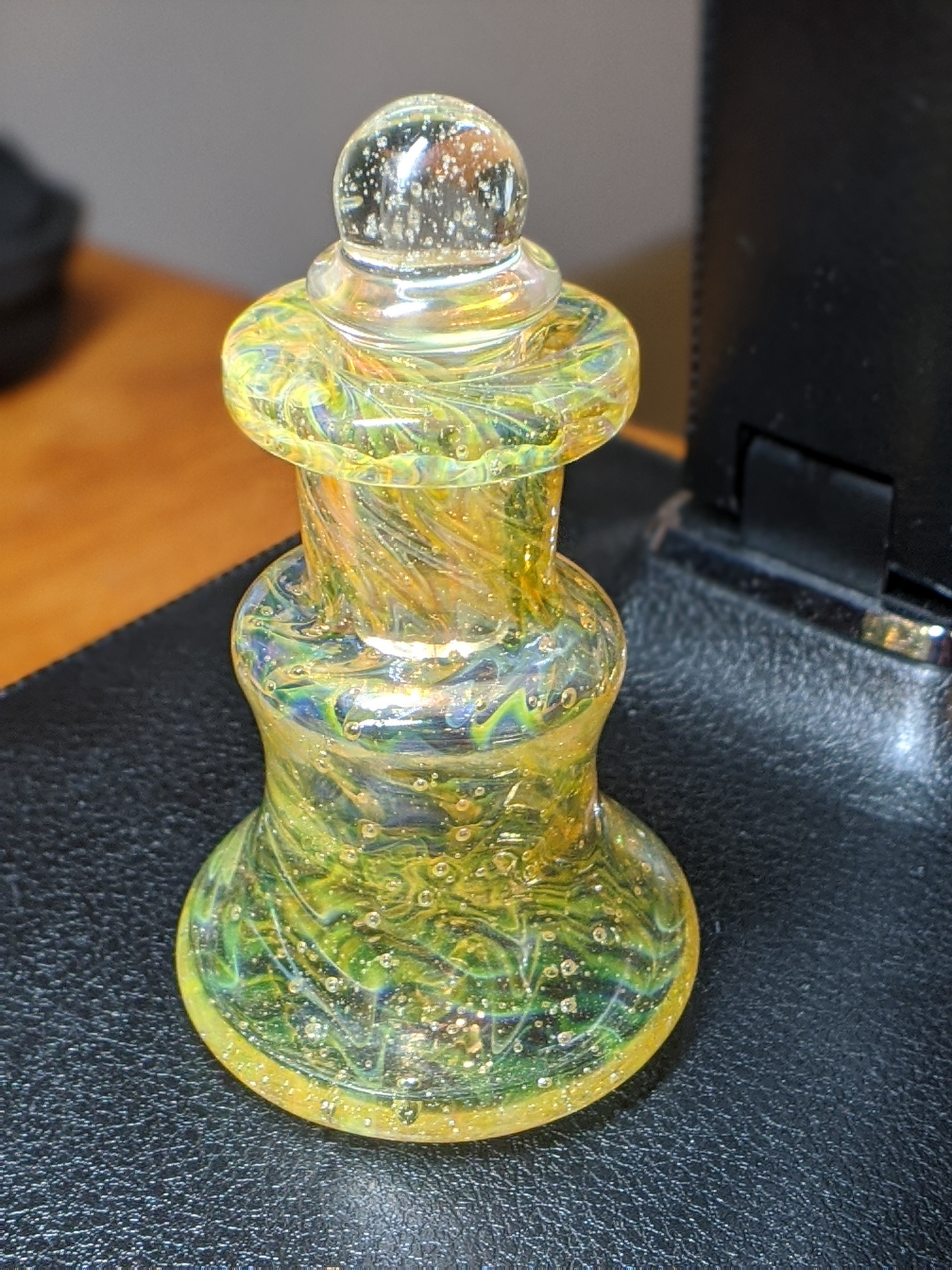 Kaliber Glass Fumed and UV Reactive Iso Set with Matching Bubble Cap