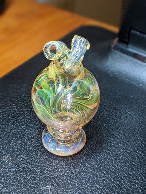 Kaliber Glass Dual Twisted Spout Spinner Bubble Cap