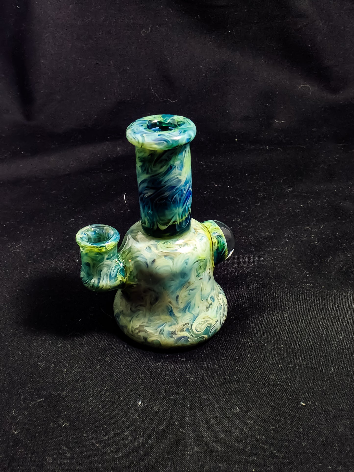 JoeyB Glass Dark Blue Amber Purple Mini Tube | Heady Glass | Instagram