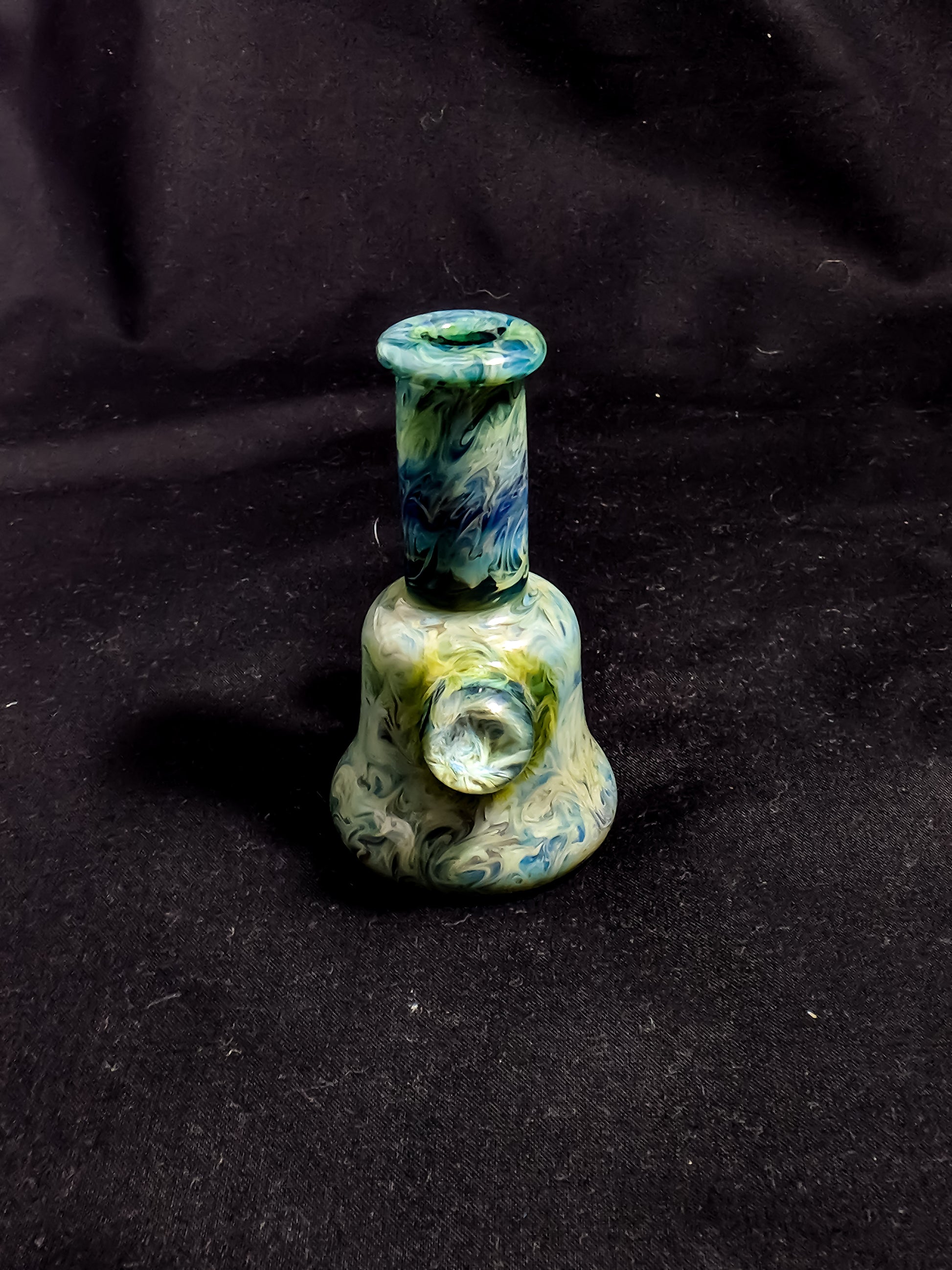 JoeyB Glass Dark Blue Amber Purple Mini Tube | Heady Glass | Instagram