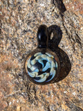 Spiral Multi Color Implosion Pendant by Eric G Glass
