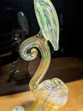 Dirge Glass Gold and Silver Fumed Bubbler