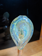 Dirge Glass Gold and Silver Fumed Bubbler