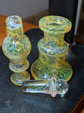 Kaliber Glass Fumed and UV Reactive Iso Set with Matching Bubble Cap